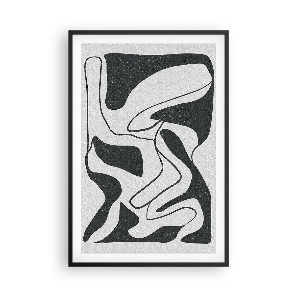 Poster in black frame - Abstract Fun in a Maze - 61x91 cm