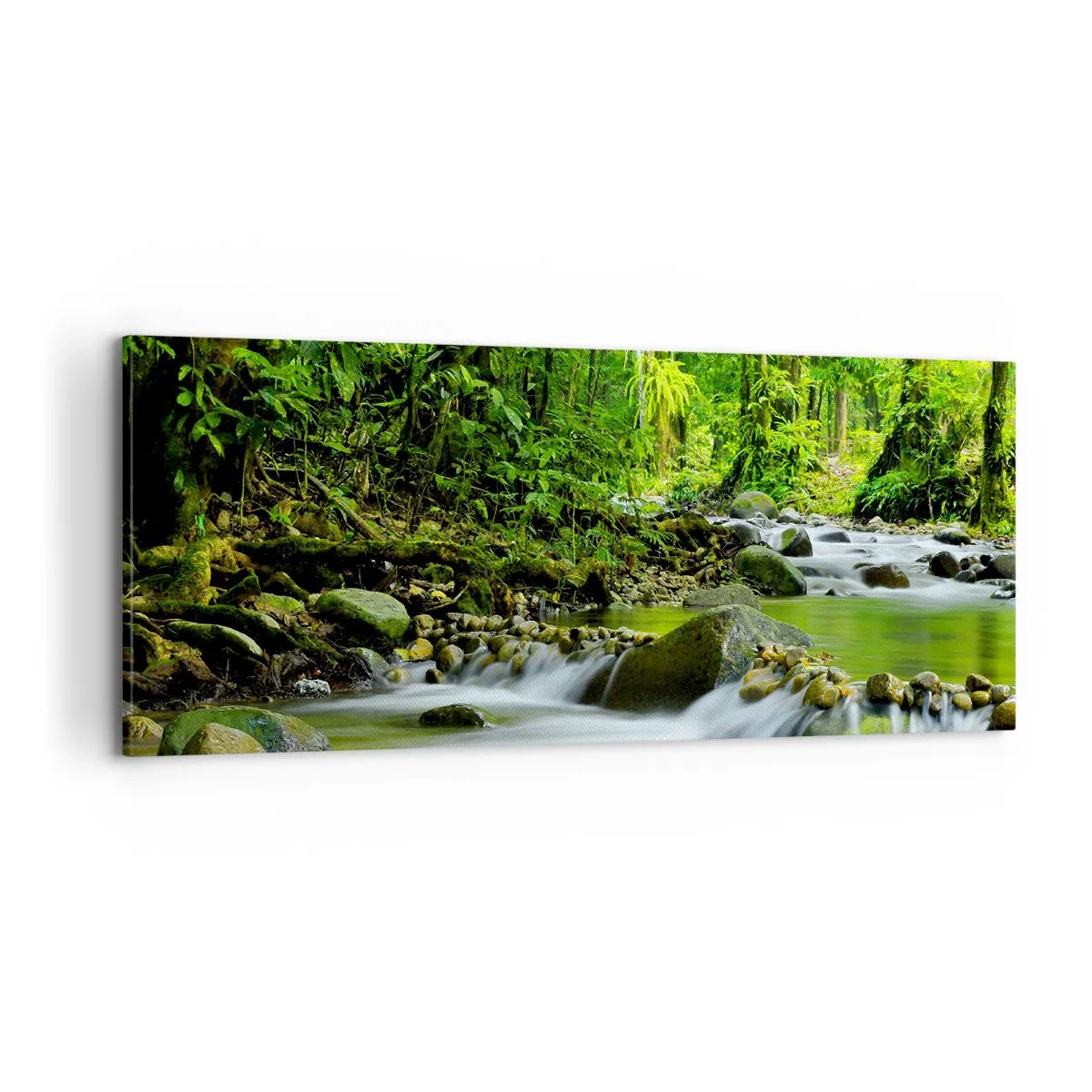 Canvas picture - Swimming in the Sea of Green - 100x40 cm