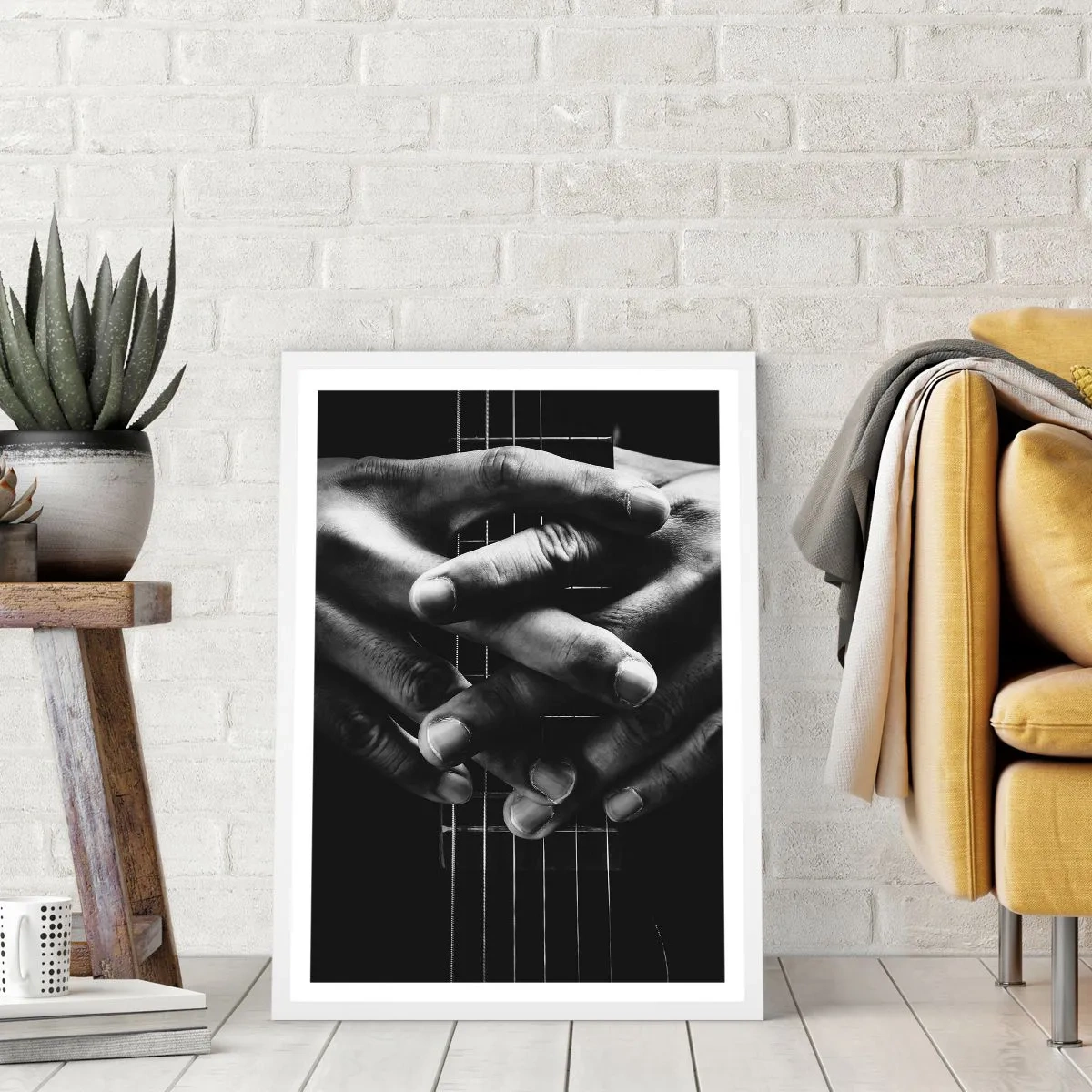 Poster in white frmae - Artist's Prayer - 50x70 cm