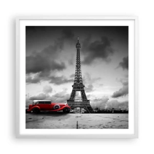 Poster in white frmae - Not So Long Ago in Paris - 60x60 cm