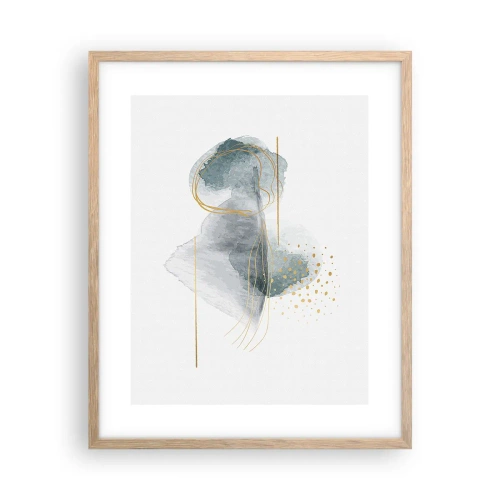 Poster in light oak frame - On the Relationships of Grey and Gold - 40x50 cm