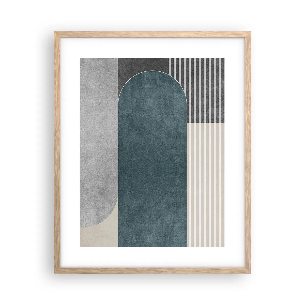 Poster in light oak frame - Levelled Composition - 40x50 cm