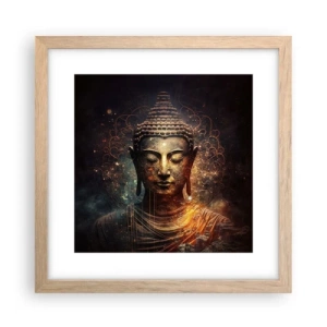 Poster in light oak frame - Spiritual Balance - 30x30 cm