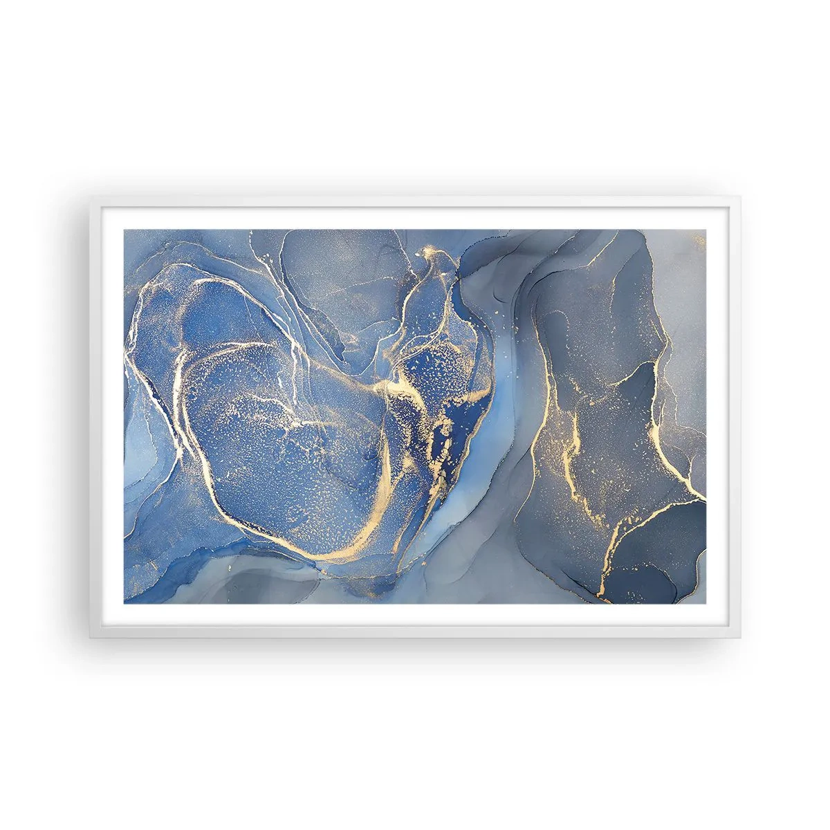 Poster in white frmae - Gold Dust - 91x61 cm