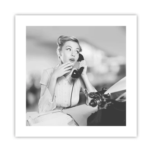 Poster - Hello, Here Come the 50-ies - 40x40 cm