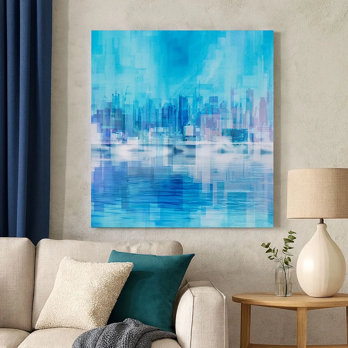 Canvas picture - Sunk in Blue - 30x30 cm