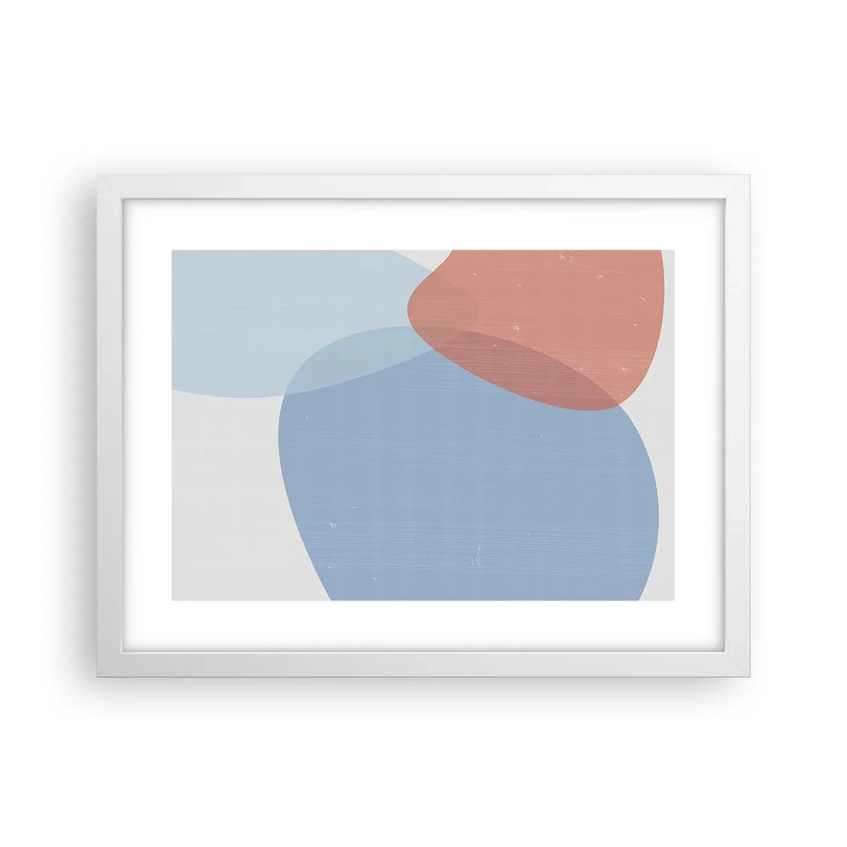 Poster in white frmae - Pastel Relations - 40x30 cm