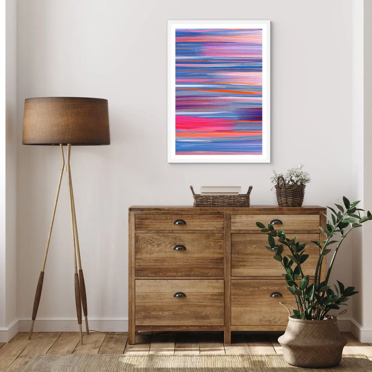 Poster in white frmae - Like a Rainbow - 50x70 cm