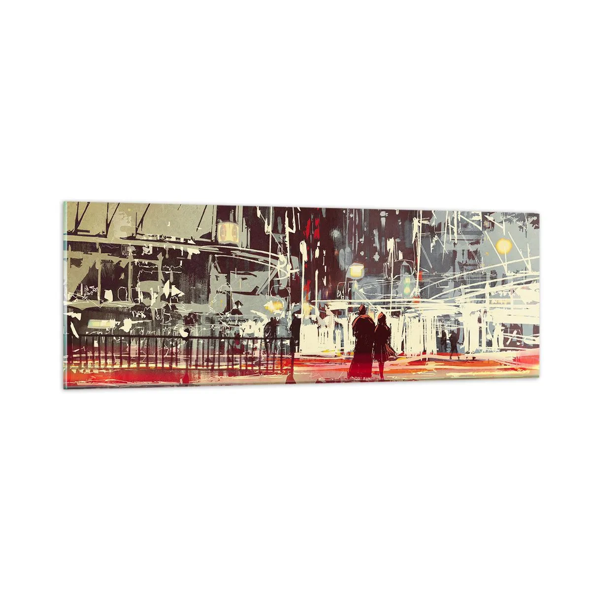 Glass picture - Big City Trip - 90x30 cm