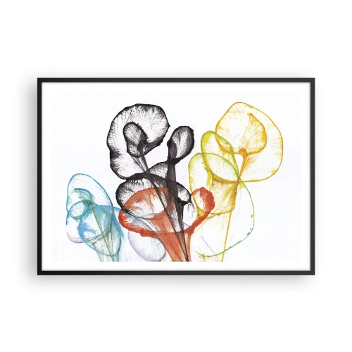 Poster in black frame - Flowers with a Soul - 100x70 cm
