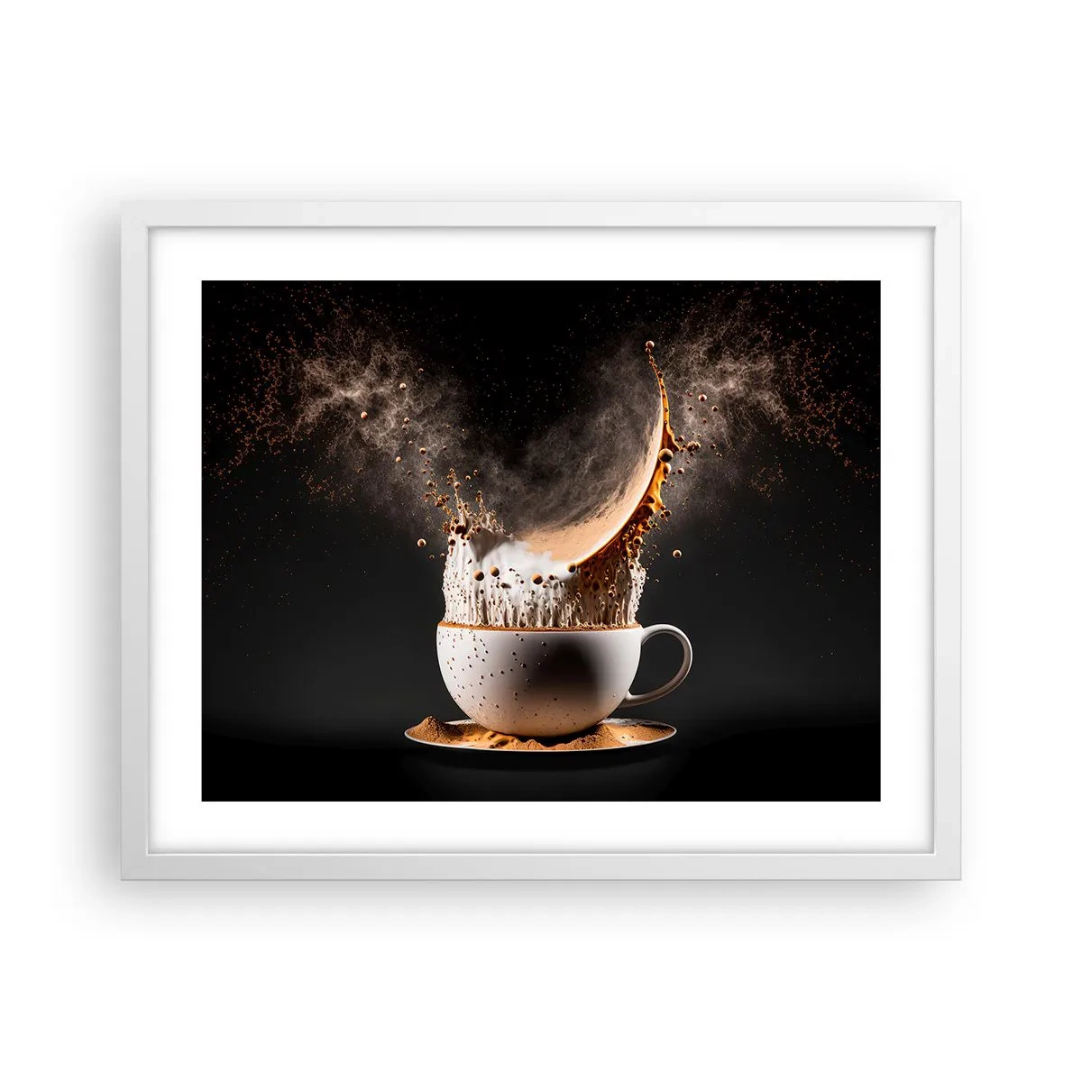 Poster in white frmae - Explosion of Flavour - 50x40 cm