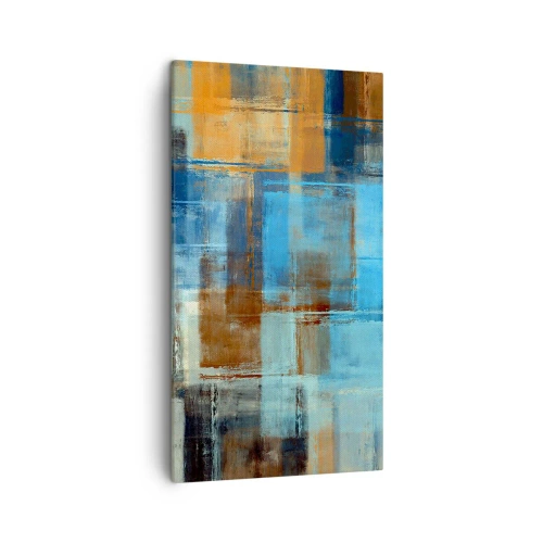 Canvas picture - Through Blue Curtain - 45x80 cm
