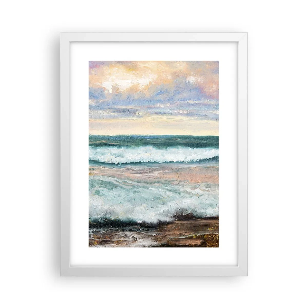 Poster in white frmae - Here You Will Smooth Your Soul - 30x40 cm