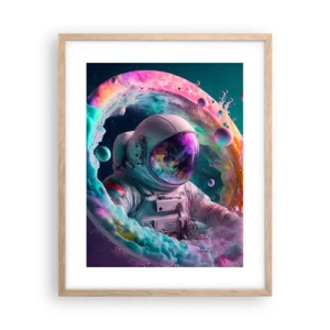 Poster in light oak frame - Star Gate - 40x50 cm