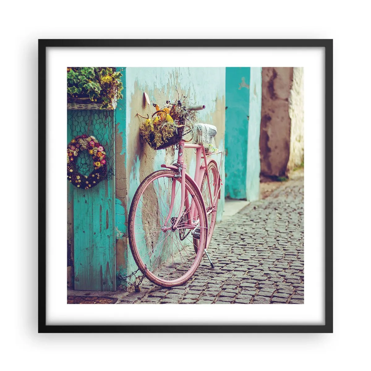 Poster in black frame - Be Right Back - 50x50 cm