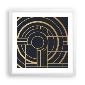 Poster in white frmae - Tour of Things - 40x40 cm