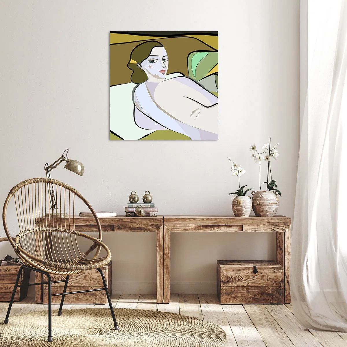 Canvas picture - Intimate Portrait - 30x30 cm