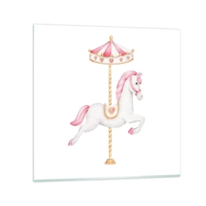 Glass picture - Off the Hoofs - 70x70 cm