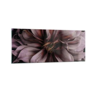 Glass picture - Flowery Heart - 100x40 cm