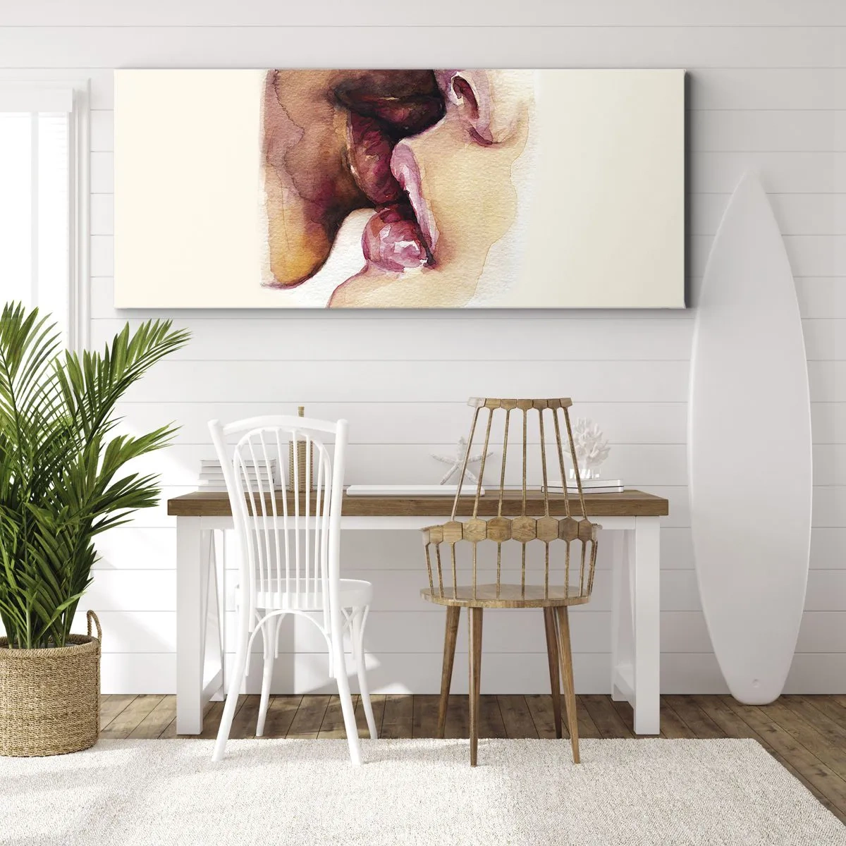 Canvas picture - Like Night and Day, Earth and Heaven - 90x30 cm