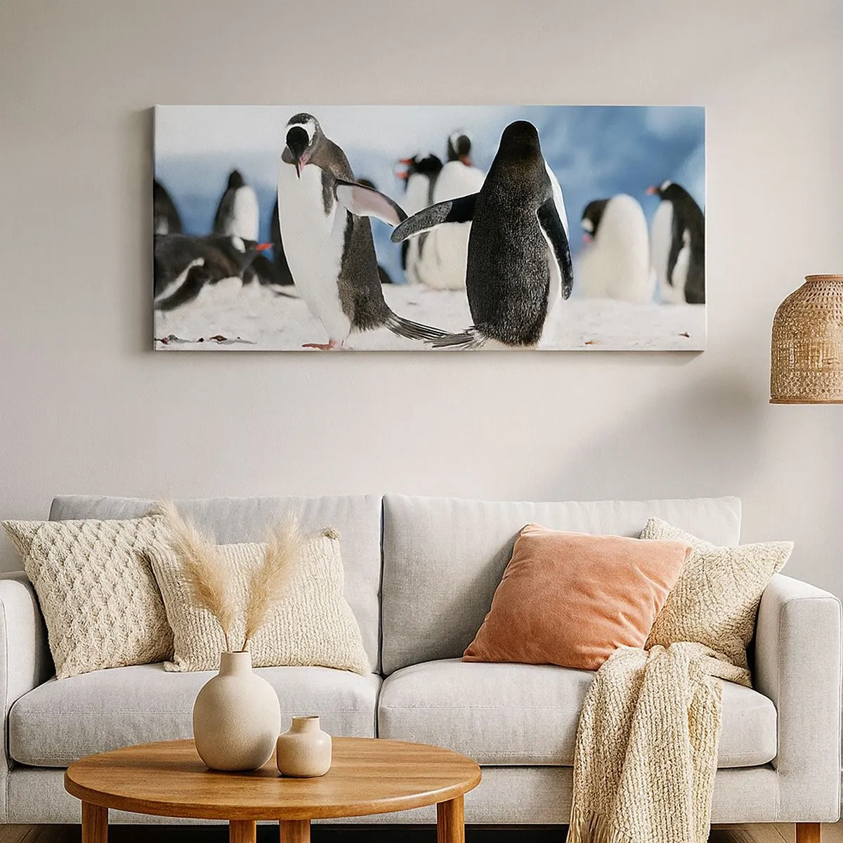 Canvas picture - Dance in the Snow - 100x40 cm