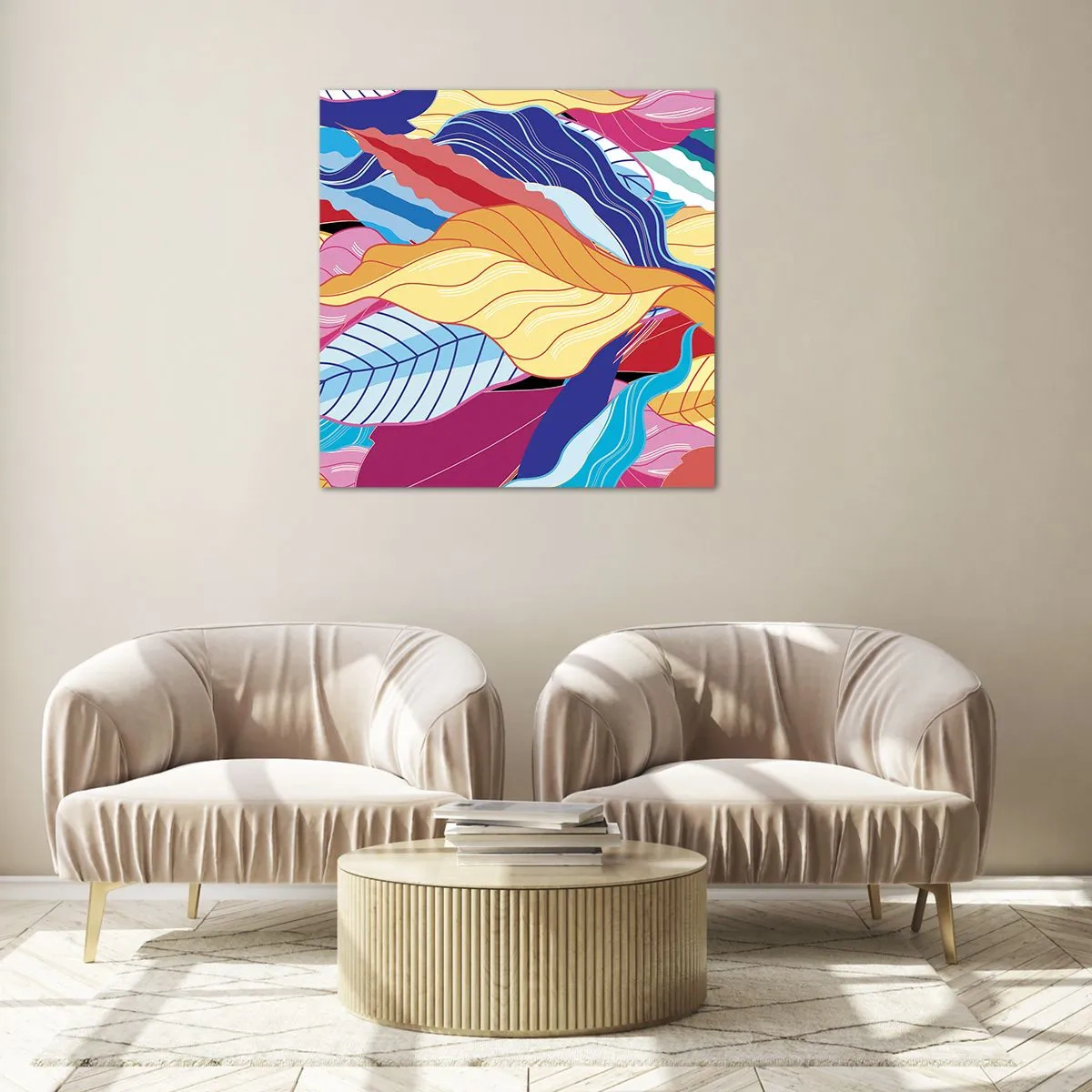 Glass picture - Queen of Mess - 40x40 cm