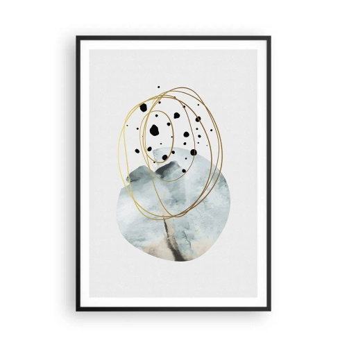 Poster in black frame - In the Embrace of Space - 70x100 cm