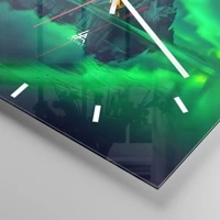 Clock face with lines