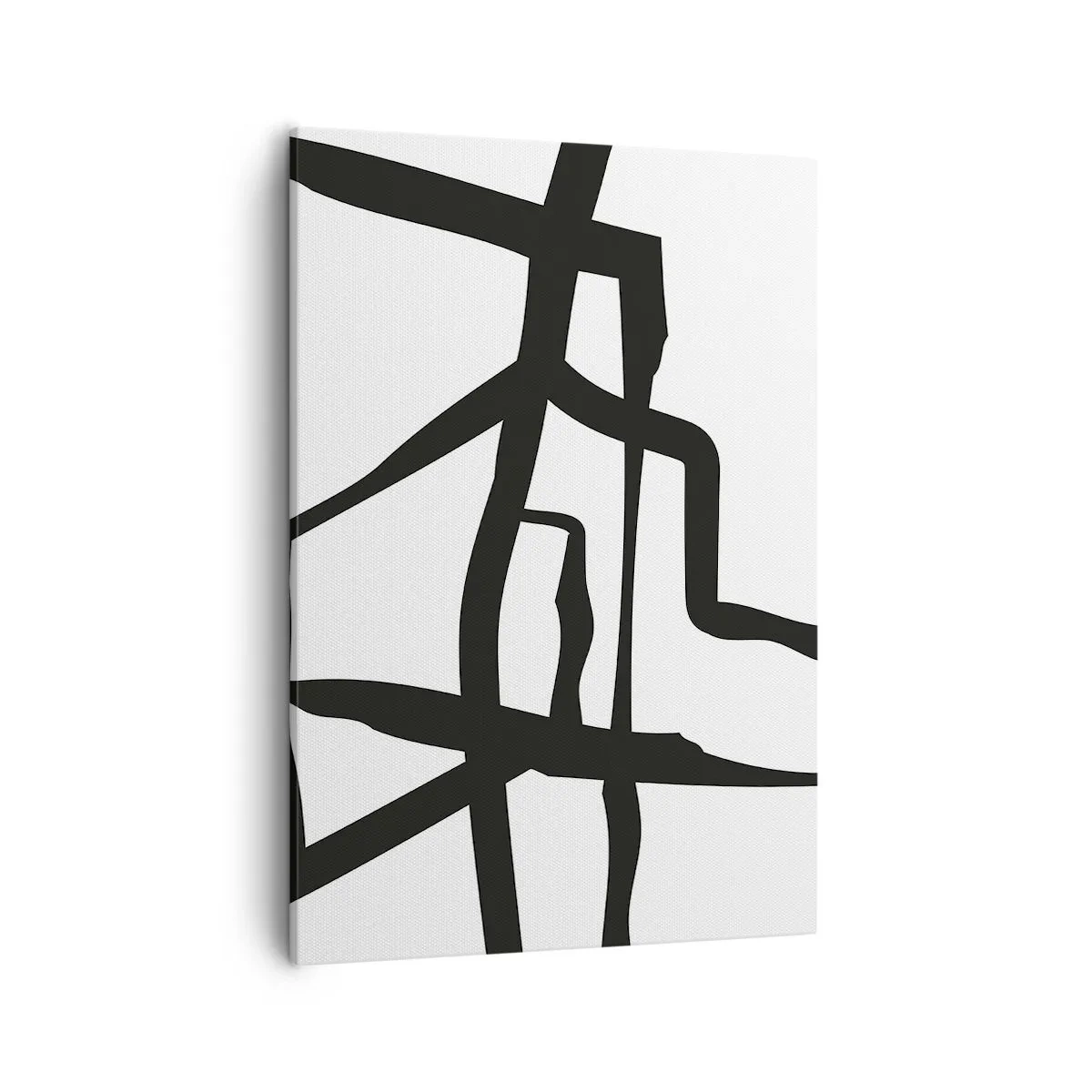 Canvas picture - Black and White Construction - 50x70 cm
