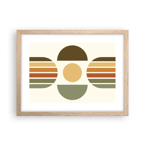 Poster in light oak frame - In the Colours of Soli - 40x30 cm