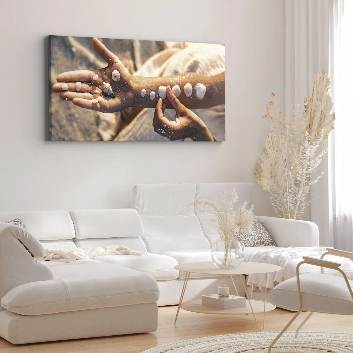 Canvas picture - Beauty at Hand - 100x40 cm