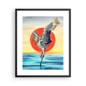 Poster in black frame - Time to Go Back - 40x50 cm