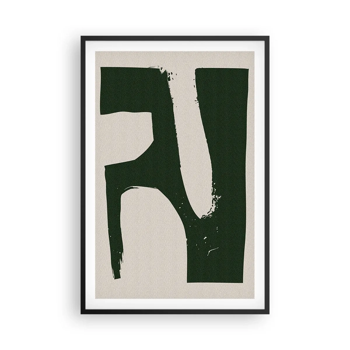 Poster in black frame - Whiteness of the Bay - 61x91 cm