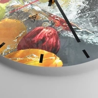 Clock face with lines