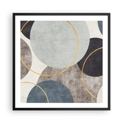 Poster in black frame - Wheel after Wheel - 60x60 cm