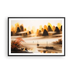 Poster in black frame - Further than Far East - 91x61 cm