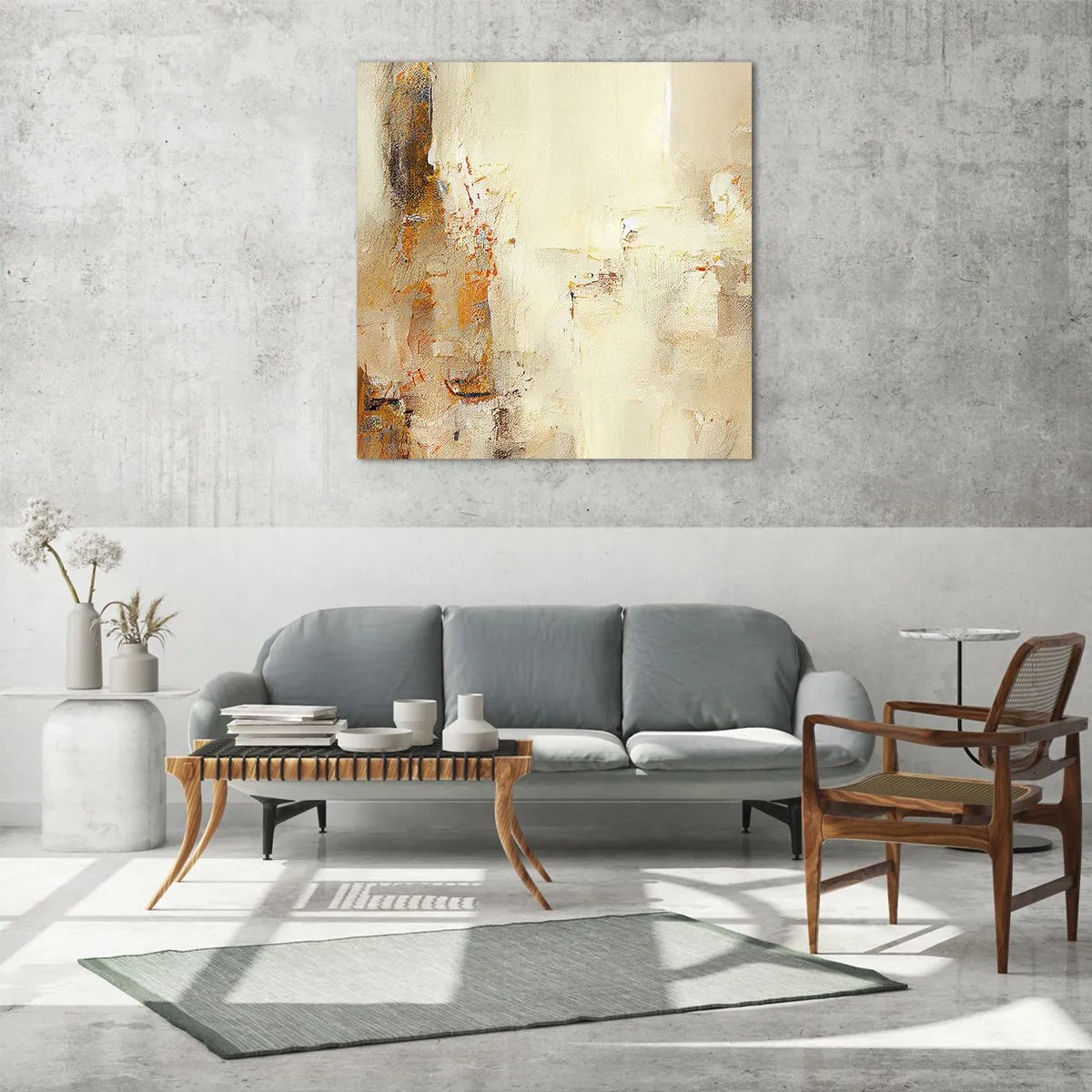 Glass picture - Soul of Amber - 40x40 cm