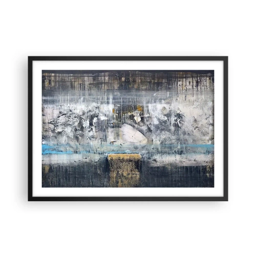 Poster in black frame - Icy Path - 70x50 cm