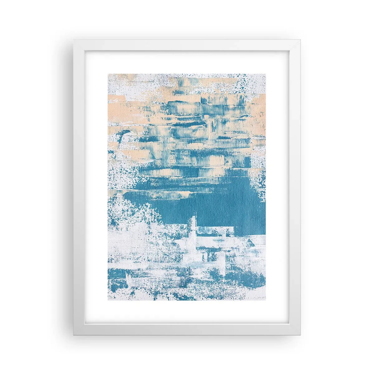 Poster in white frmae - Through an Icicle - 30x40 cm
