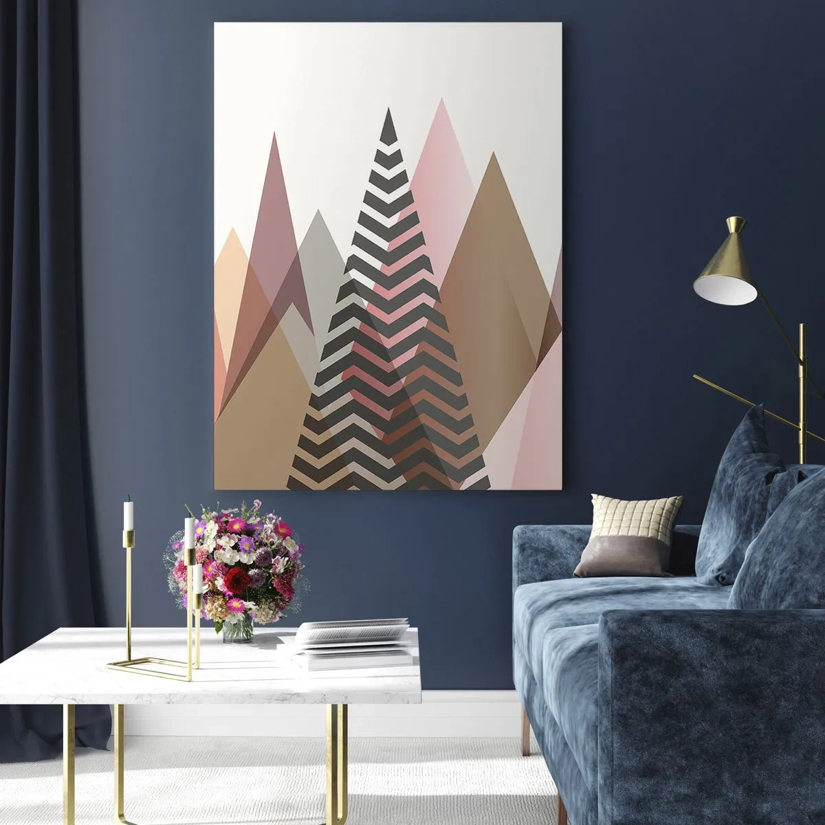 Glass picture - View of the Piramide - 50x70 cm