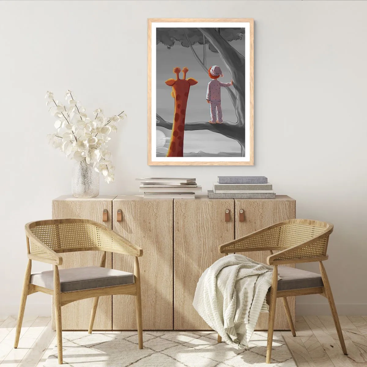 Poster in light oak frame - This Is Really Happening - 40x50 cm