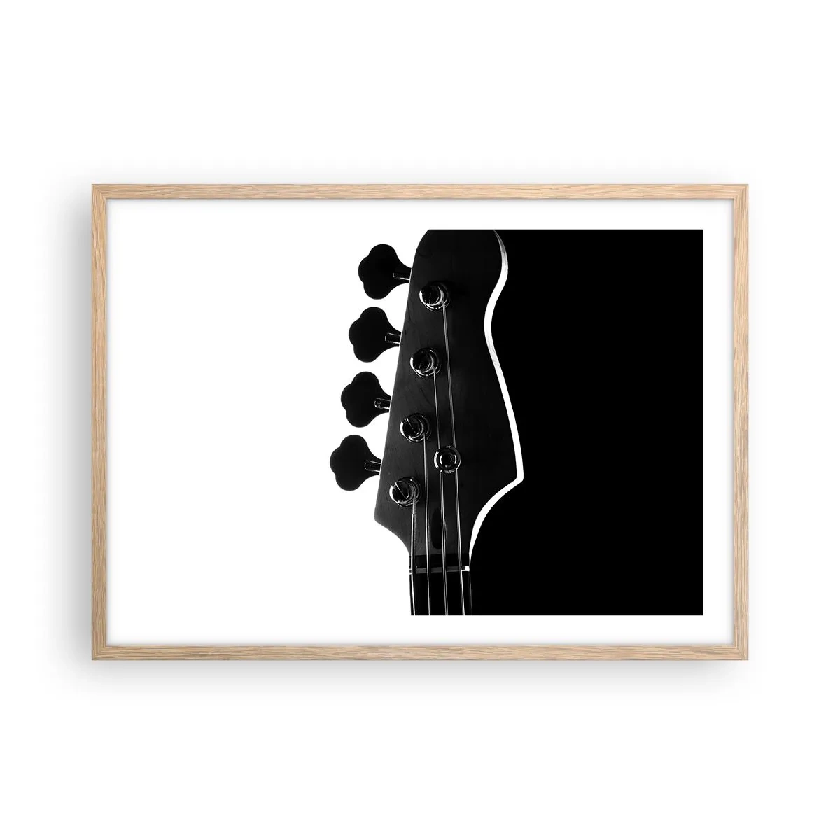 Poster in light oak frame - Rock Silence - 70x50 cm