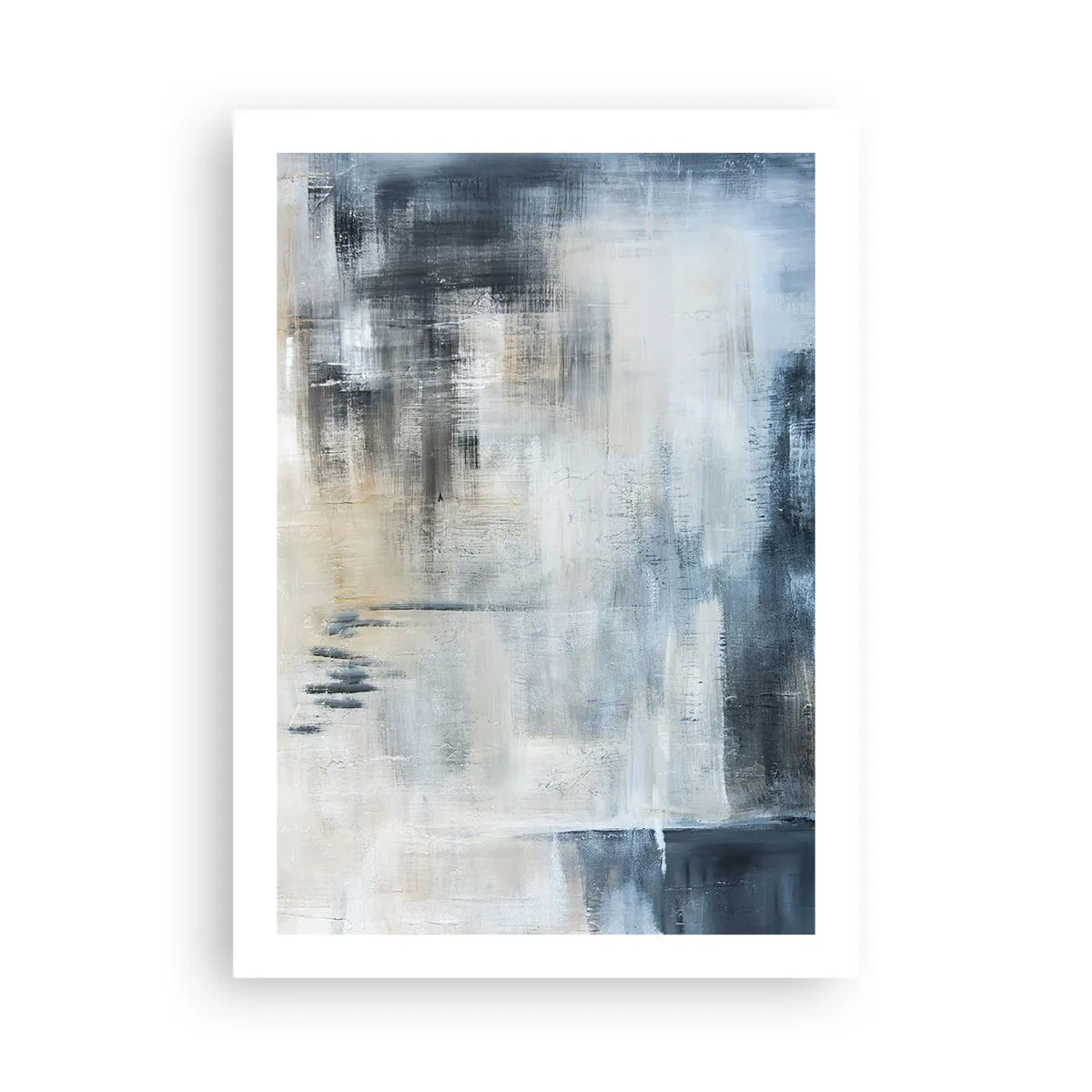 Poster - Behind the Curtain of Blue - 50x70 cm