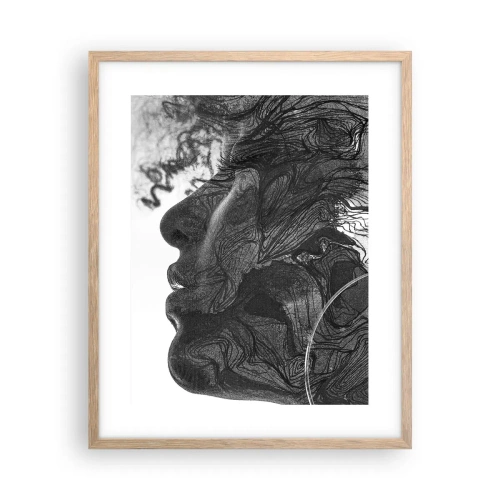 Poster in light oak frame - Wrapped up in Dreams - 40x50 cm