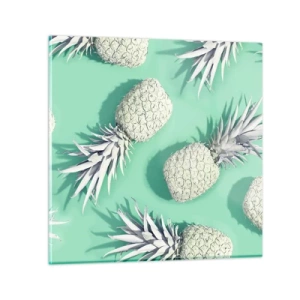 Glass picture - It Combines Well with Mint - 40x40 cm