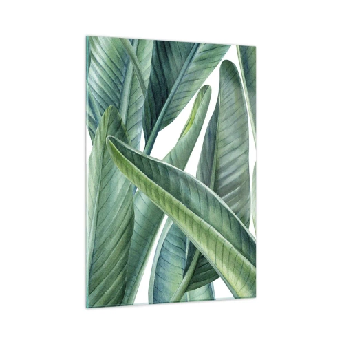 Glass picture - Only Green Itself - 50x70 cm
