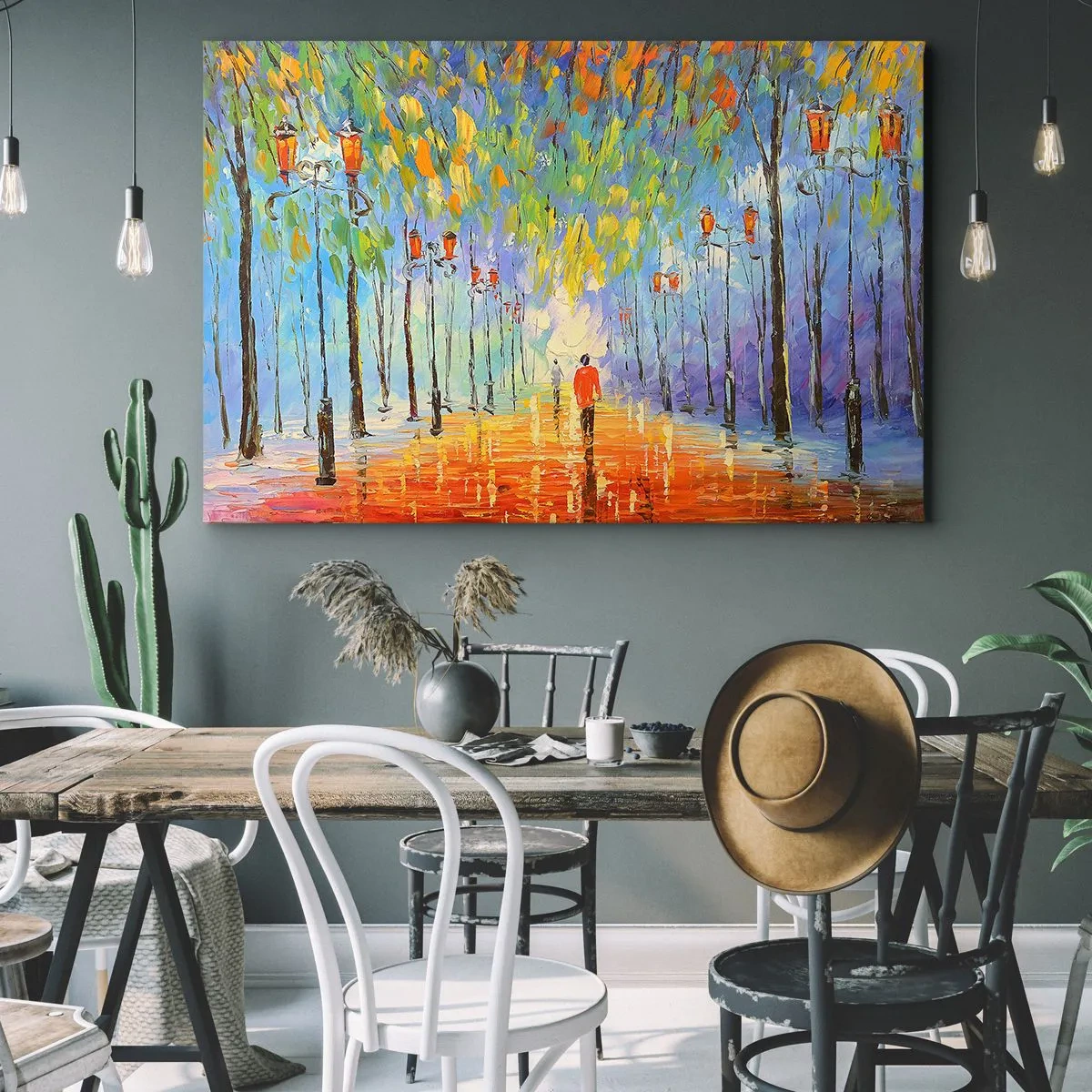 Canvas picture - Night Rain Song - 120x80 cm