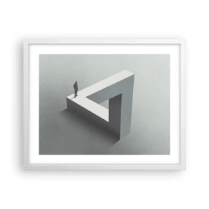 Poster in white frmae - And Yet It Is Possible - 50x40 cm