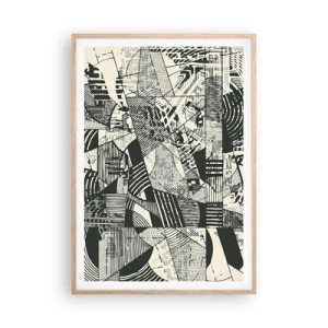 Poster in light oak frame - Dynamics of Contemporaneity - 70x100 cm