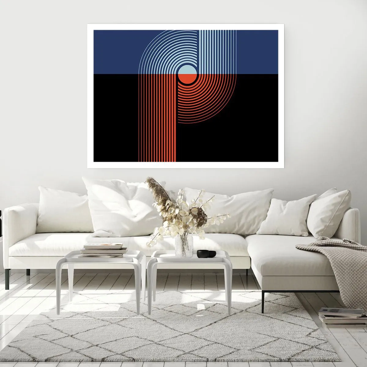 Poster - In a Geometrical Embrace - 100x70 cm